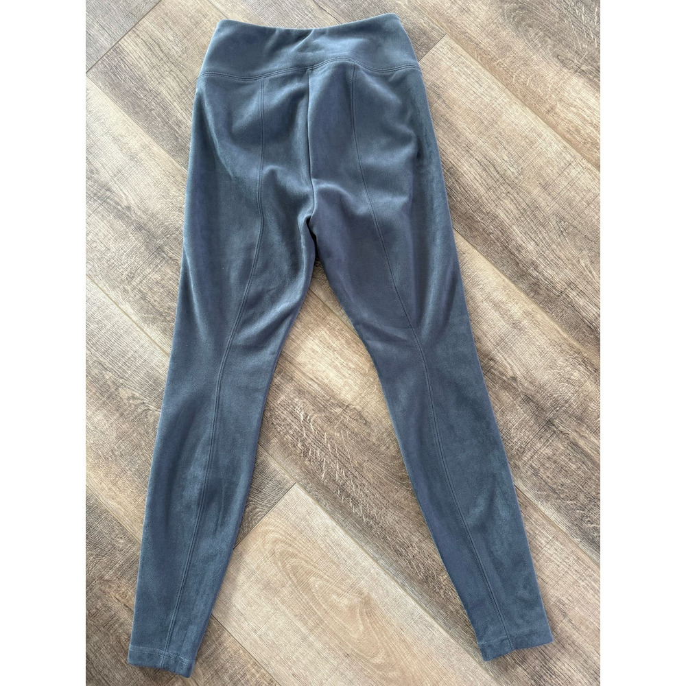 White House Black Market Runway Leggings Suede Size 6 Grey - Picture 5 of 10